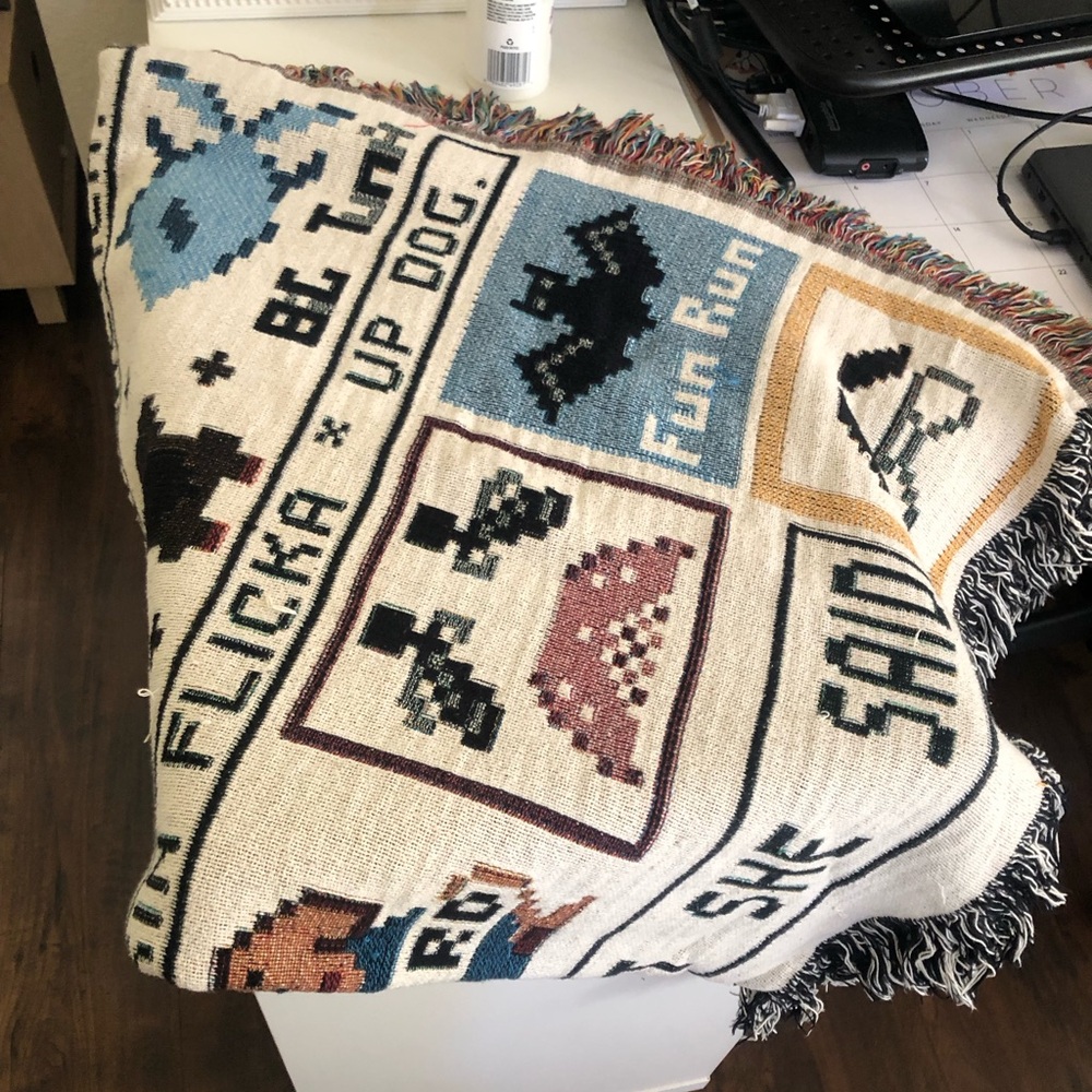 The Office themed throw blanket
